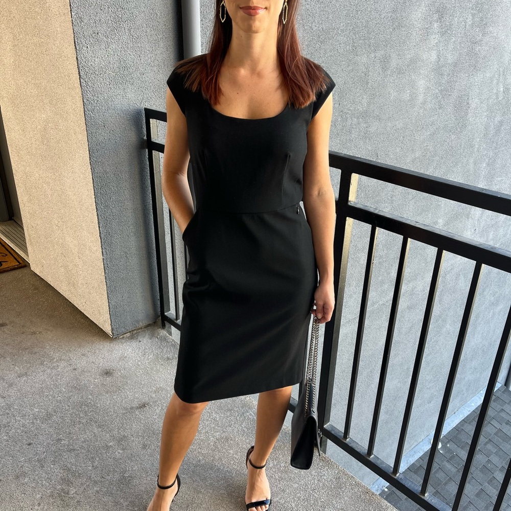 Ann Taylor Scoop Neck Pencil Dress